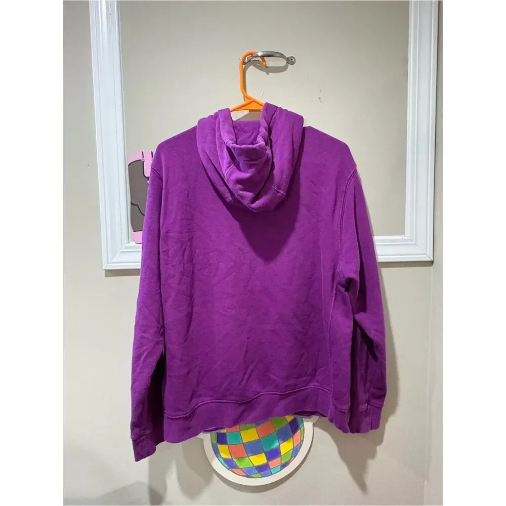 Nike Purple Hoodie with White Swoosh
